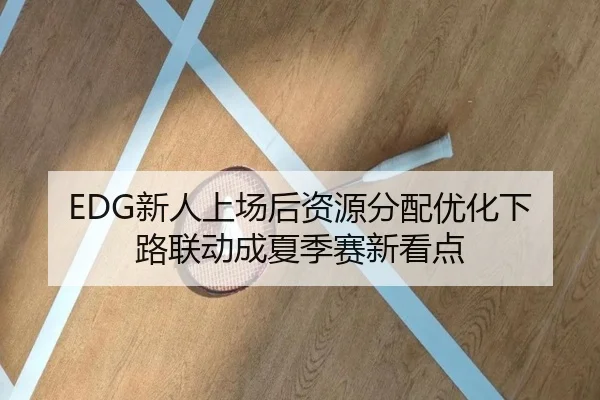 EDG新人上场后资源分配优化下路联动成夏季赛新看点